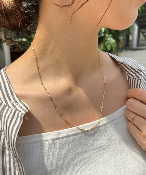 SHENERY(シーナリー)の「【WEB限定】ボールチェーンネックレス(ネックレス・レディース・ゴールド・FREE)」の1枚目の写真