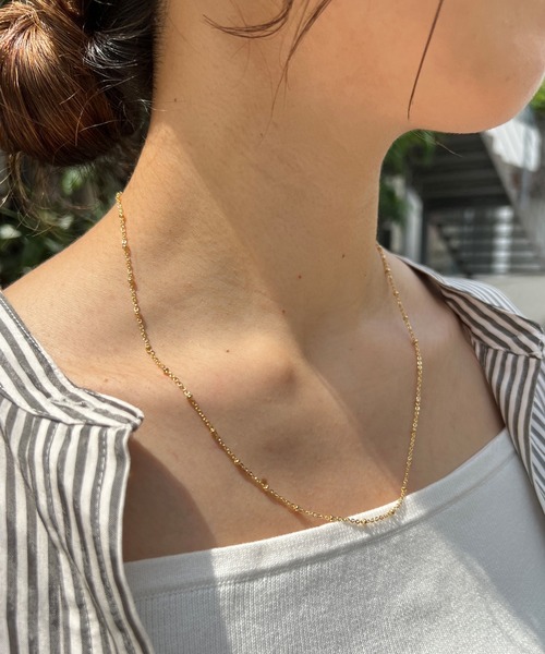 SHENERY(シーナリー)の「【WEB限定】ボールチェーンネックレス(ネックレス・レディース・ゴールド・FREE)」の9枚目の写真