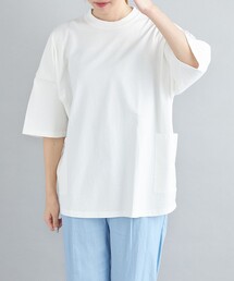 SHIPS any: 【ユニセックス】USAコットン ドルマン キャンプポケット ビックシルエット Tシャツ ◇