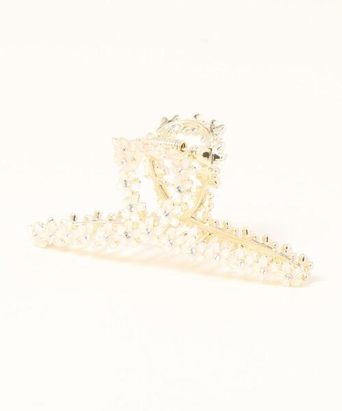 flower（フラワー）の「ブルーミングクリップ（バレッタ/ヘアクリップ・レディース・ホワイト/ホワイト系その他/ブラック・FREE）」の3枚目の写真