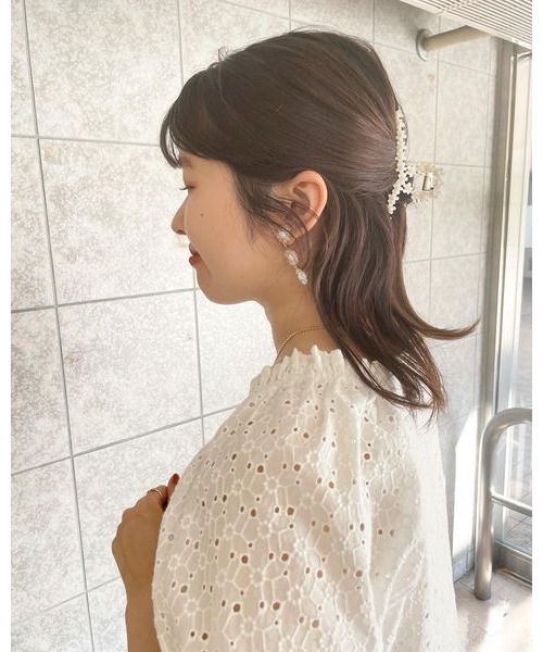 flower（フラワー）の「ブルーミングクリップ（バレッタ/ヘアクリップ・レディース・ホワイト/ホワイト系その他/ブラック・FREE）」の10枚目の写真