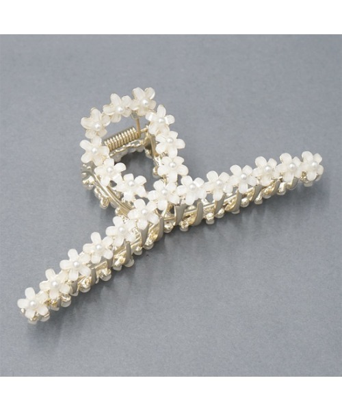 flower（フラワー）の「ブルーミングクリップ（バレッタ/ヘアクリップ・レディース・ホワイト/ホワイト系その他/ブラック・FREE）」の8枚目の写真