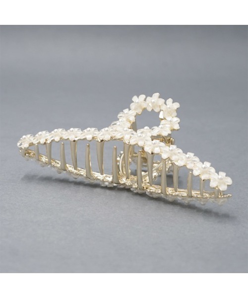 flower（フラワー）の「ブルーミングクリップ（バレッタ/ヘアクリップ・レディース・ホワイト/ホワイト系その他/ブラック・FREE）」の21枚目の写真