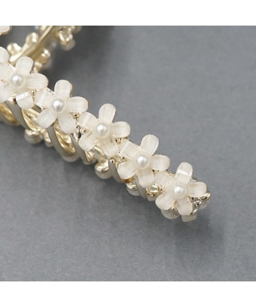 flower（フラワー）の「ブルーミングクリップ（バレッタ/ヘアクリップ・レディース・ホワイト/ホワイト系その他/ブラック・FREE）」の19枚目の写真