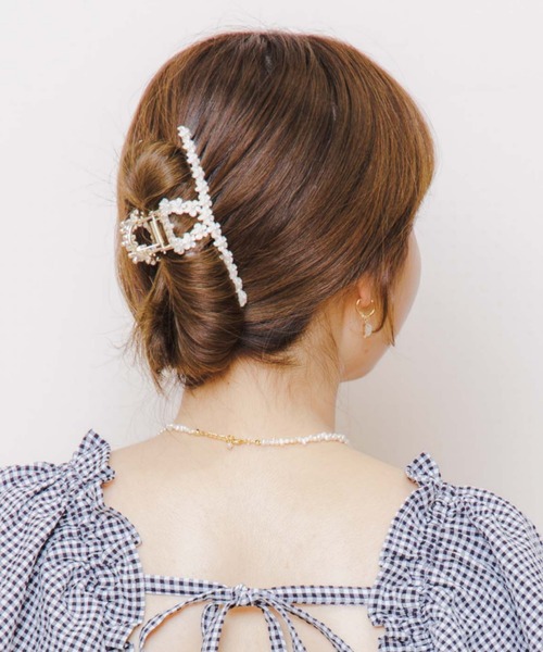 flower（フラワー）の「ブルーミングクリップ（バレッタ/ヘアクリップ・レディース・ホワイト/ホワイト系その他/ブラック・FREE）」の12枚目の写真