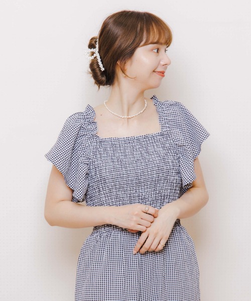 flower（フラワー）の「ブルーミングクリップ（バレッタ/ヘアクリップ・レディース・ホワイト/ホワイト系その他/ブラック・FREE）」の13枚目の写真