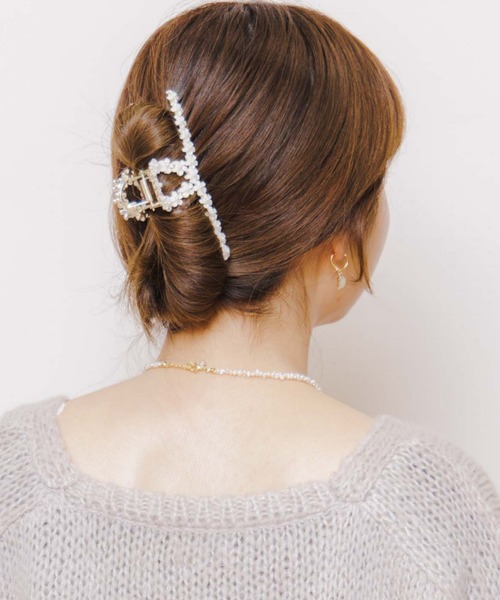 flower（フラワー）の「ブルーミングクリップ（バレッタ/ヘアクリップ・レディース・ホワイト/ホワイト系その他/ブラック・FREE）」の16枚目の写真