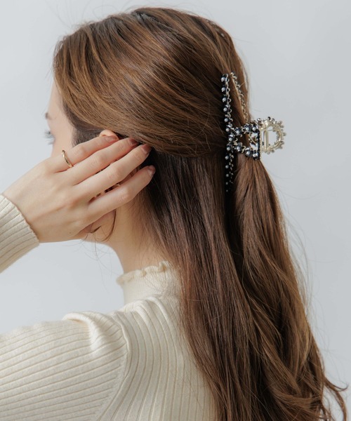 flower（フラワー）の「ブルーミングクリップ（バレッタ/ヘアクリップ・レディース・ホワイト/ホワイト系その他/ブラック・FREE）」の22枚目の写真