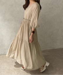 【apres jour clair】シアーティアードワンピース【ZOZOTOWN限定アイテム】