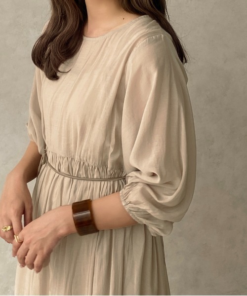 apres jour clair（アプレジュールクレア）の「【apres jour clair】シアーティアードワンピース【ZOZOTOWN限定アイテム】（ワンピース・レディース・ベージュ/アイボリー/ブラウン系その他・X-LARGE/フリー）」の22枚目の写真