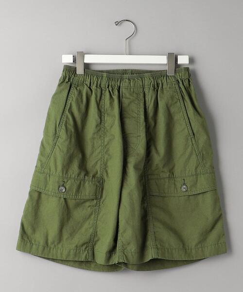 COMFORTABLE REASON(コンフォータブルリーズン)の「<COMFORTABLE REASON> CARGO SHORTS/ショートパンツ(カーゴパンツ・メンズ・オリーブ/オフホワイト・FREE)」の1枚目の写真