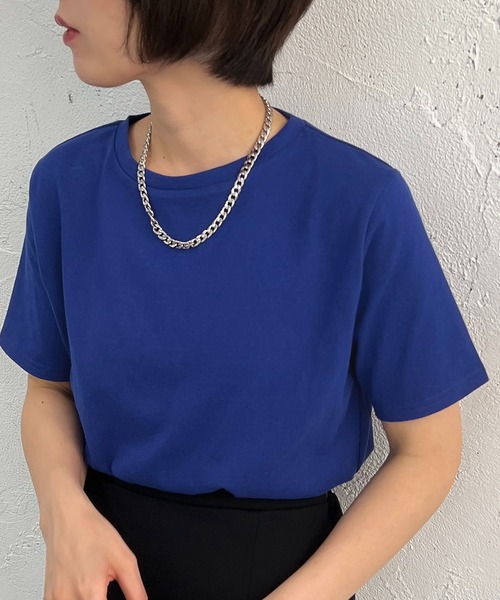 apres jour mignon(アプレジュールミニョン)の「カラーTシャツ【ZOZOTOWN限定アイテム】(Tシャツ/カットソー・レディース・ブラック/オフホワイト/ピンク/イエロー/ブルー/グリーン・X-LARGE/フリー)」の13枚目の写真