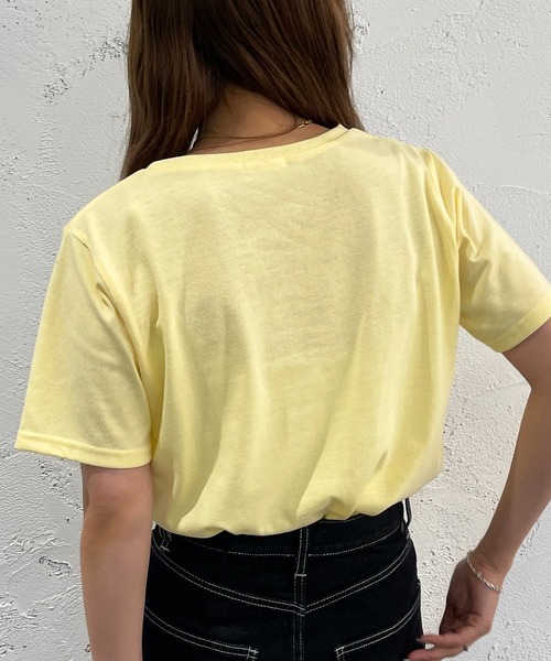 apres jour mignon(アプレジュールミニョン)の「カラーTシャツ【ZOZOTOWN限定アイテム】(Tシャツ/カットソー・レディース・ブラック/オフホワイト/ピンク/イエロー/ブルー/グリーン・X-LARGE/フリー)」の14枚目の写真