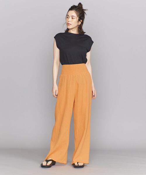 Lepidos（レピドス）の「＜Lepidos＞コットンガーゼ レイジーパンツ -ウォッシャブル-（その他パンツ・レディース・イエロー/ダークグレー/ライラック・FREE）」の20枚目の写真