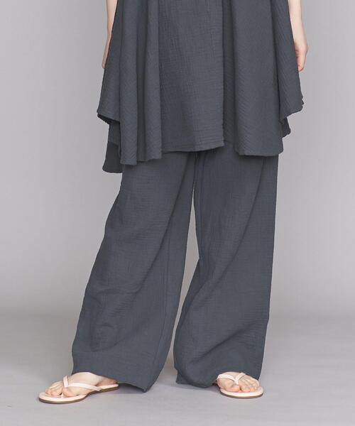 Lepidos（レピドス）の「＜Lepidos＞コットンガーゼ レイジーパンツ -ウォッシャブル-（その他パンツ・レディース・イエロー/ダークグレー/ライラック・FREE）」の5枚目の写真