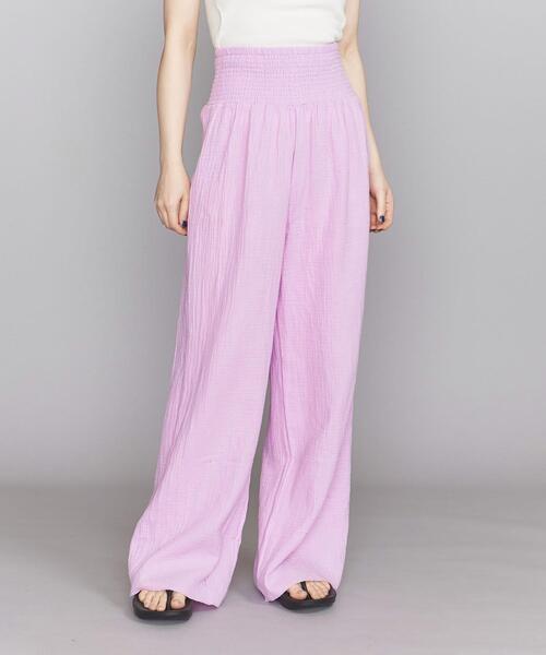 Lepidos（レピドス）の「＜Lepidos＞コットンガーゼ レイジーパンツ -ウォッシャブル-（その他パンツ・レディース・イエロー/ダークグレー/ライラック・FREE）」の10枚目の写真