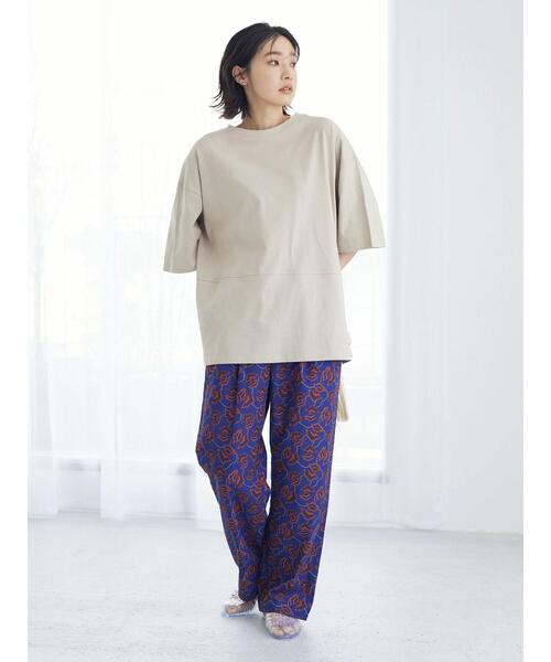 Green Parks(グリーンパークス)の「バックスリットチュニック(Tシャツ/カットソー・レディース・ブラック/ベージュ/オフホワイト/グリーン・FREE)」の14枚目の写真