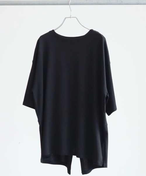 Green Parks(グリーンパークス)の「バックスリットチュニック(Tシャツ/カットソー・レディース・ブラック/ベージュ/オフホワイト/グリーン・FREE)」の3枚目の写真