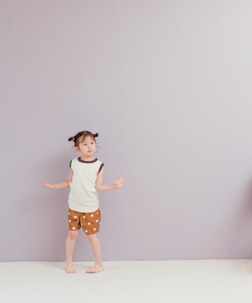 LOWRYS FARM（ローリーズファーム）の「フライスリンガータンクトップ　295019（タンクトップ・キッズ・ホワイト/ブラウン/オレンジ/ブラウン系その他・110cm/120cm/130cm/140cm/150cm）」の5枚目の写真