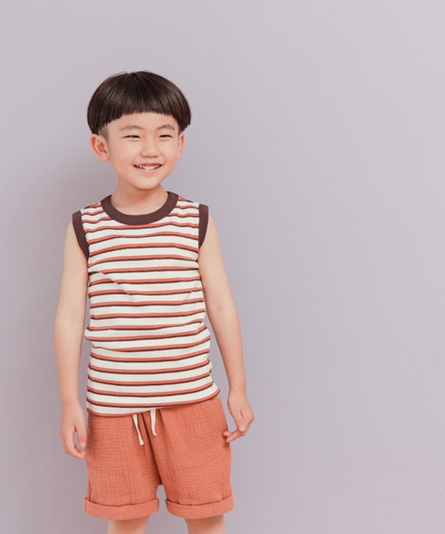 LOWRYS FARM（ローリーズファーム）の「フライスリンガータンクトップ　295019（タンクトップ・キッズ・ホワイト/ブラウン/オレンジ/ブラウン系その他・110cm/120cm/130cm/140cm/150cm）」の8枚目の写真