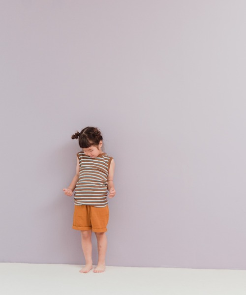 LOWRYS FARM（ローリーズファーム）の「フライスリンガータンクトップ　295019（タンクトップ・キッズ・ホワイト/ブラウン/オレンジ/ブラウン系その他・110cm/120cm/130cm/140cm/150cm）」の6枚目の写真