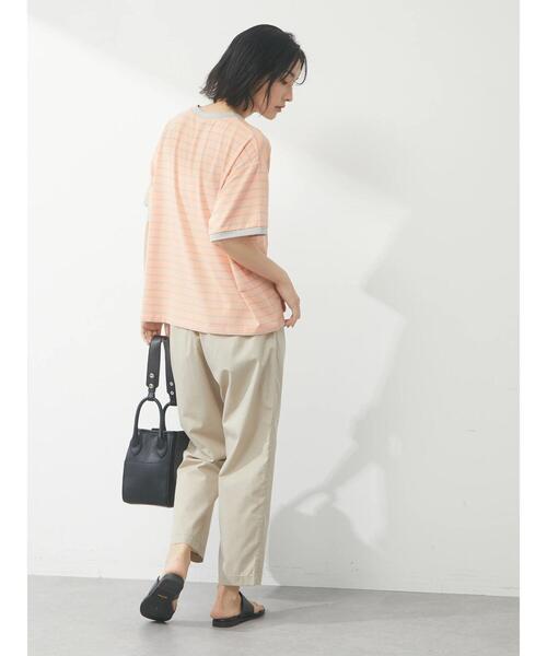 Green Parks(グリーンパークス)の「・novem9 リンガーカラフルボーダーTシャツ(Tシャツ/カットソー・レディース・ピンク/オレンジ/グリーン/ラベンダー・FREE)」の21枚目の写真