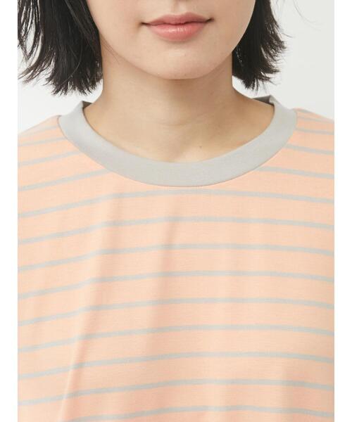 Green Parks(グリーンパークス)の「・novem9 リンガーカラフルボーダーTシャツ(Tシャツ/カットソー・レディース・ピンク/オレンジ/グリーン/ラベンダー・FREE)」の18枚目の写真