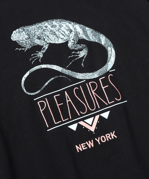 PLEASURES(プレジャー)の「PLEASURES/プレジャーズ FEAR LOGO HEAVYWEIGHT TEE(Tシャツ/カットソー・メンズ・ブラック・M/L/XL)」の6枚目の写真