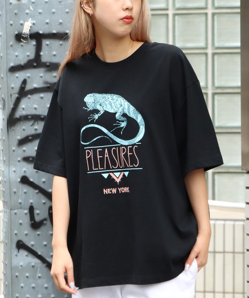 PLEASURES(プレジャー)の「PLEASURES/プレジャーズ FEAR LOGO HEAVYWEIGHT TEE(Tシャツ/カットソー・メンズ・ブラック・M/L/XL)」の15枚目の写真