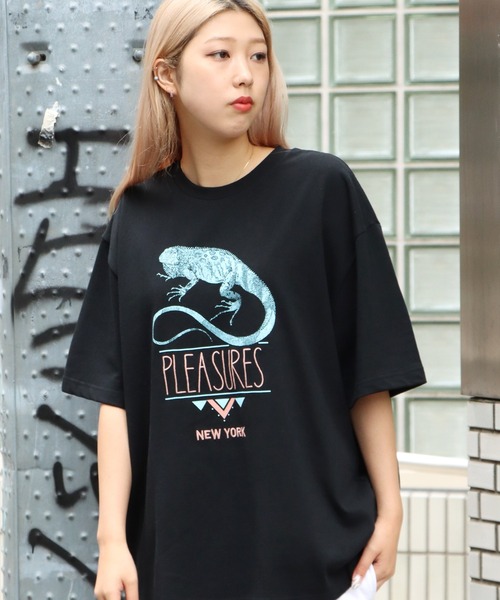 PLEASURES(プレジャー)の「PLEASURES/プレジャーズ FEAR LOGO HEAVYWEIGHT TEE(Tシャツ/カットソー・メンズ・ブラック・M/L/XL)」の14枚目の写真
