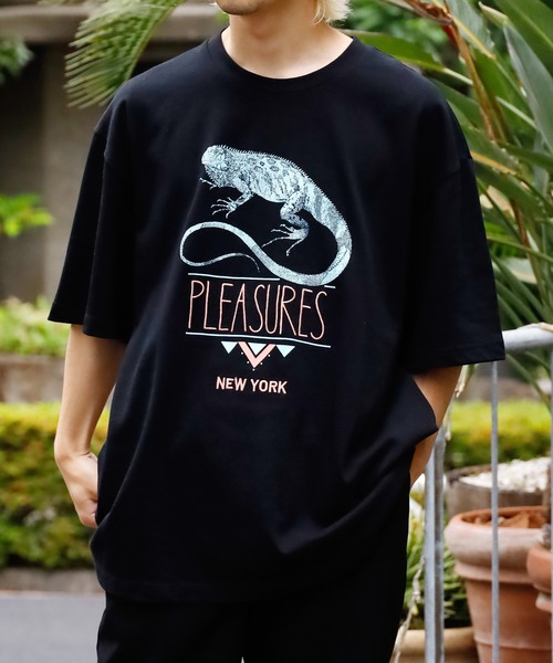 PLEASURES(プレジャー)の「PLEASURES/プレジャーズ FEAR LOGO HEAVYWEIGHT TEE(Tシャツ/カットソー・メンズ・ブラック・M/L/XL)」の17枚目の写真