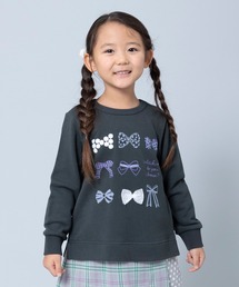 KP | TioTio抗ウイルス加工/リボンモチーフトレーナー(100～130)(スウェット)