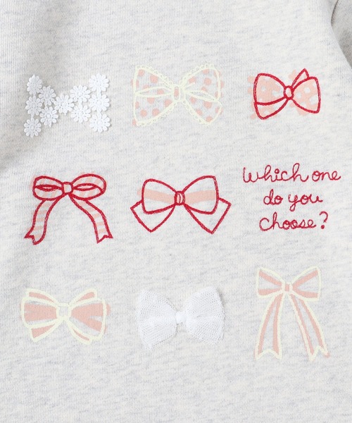 KP（ケーピー）の「TioTio抗ウイルス加工/リボンモチーフトレーナー(100～130cm)（スウェット・キッズ・チャコールグレー/オートミール・110cm/120cm/130cm/100cm）」の9枚目の写真