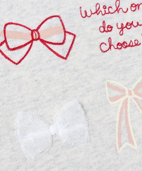 KP（ケーピー）の「TioTio抗ウイルス加工/リボンモチーフトレーナー(100～130cm)（スウェット・キッズ・チャコールグレー/オートミール・110cm/120cm/130cm/100cm）」の10枚目の写真