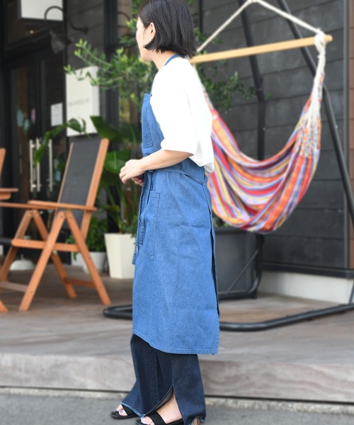 Johnbull（ジョンブル）の「コットンリネンエプロン（エプロン・レディース・ワンウォッシュ・FREE）」の7枚目の写真