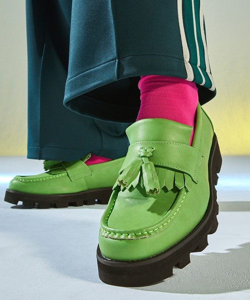 ENDER PRODUCTS（エンダープロダクツ）の「ウェービングハイソールタッセルローファー 【ENDER PRODUCTS/エンダープロダクツ】（ローファー・メンズ・ブラック/ホワイト/グリーン・M/L/S）」の3枚目の写真