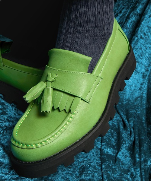 ENDER PRODUCTS（エンダープロダクツ）の「ウェービングハイソールタッセルローファー 【ENDER PRODUCTS/エンダープロダクツ】（ローファー・メンズ・ブラック/ホワイト/グリーン・M/L/S）」の9枚目の写真