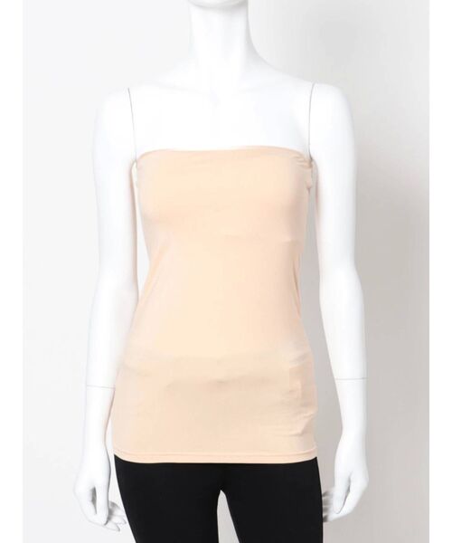 LAGUNAMOON（ラグナムーン）の「カップインベーシックベアトップ（その他トップス・レディース・ベージュ/ブラック・FREE）」の2枚目の写真