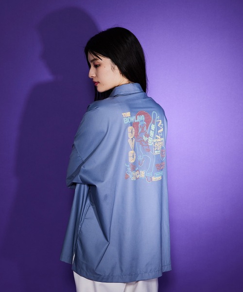 JUNRED（ジュンレッド）の「はらわたちゅん子オープンカラーシャツ（シャツ/ブラウス・メンズ・ブルー系その他4/ブラック・L/S/M）」の11枚目の写真