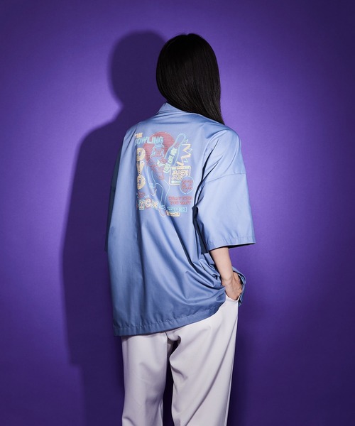 JUNRED（ジュンレッド）の「はらわたちゅん子オープンカラーシャツ（シャツ/ブラウス・メンズ・ブルー系その他4/ブラック・L/S/M）」の13枚目の写真