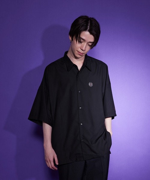 JUNRED（ジュンレッド）の「はらわたちゅん子オープンカラーシャツ（シャツ/ブラウス・メンズ・ブルー系その他4/ブラック・L/S/M）」の15枚目の写真