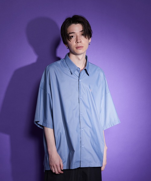 JUNRED（ジュンレッド）の「はらわたちゅん子オープンカラーシャツ（シャツ/ブラウス・メンズ・ブルー系その他4/ブラック・L/S/M）」の21枚目の写真