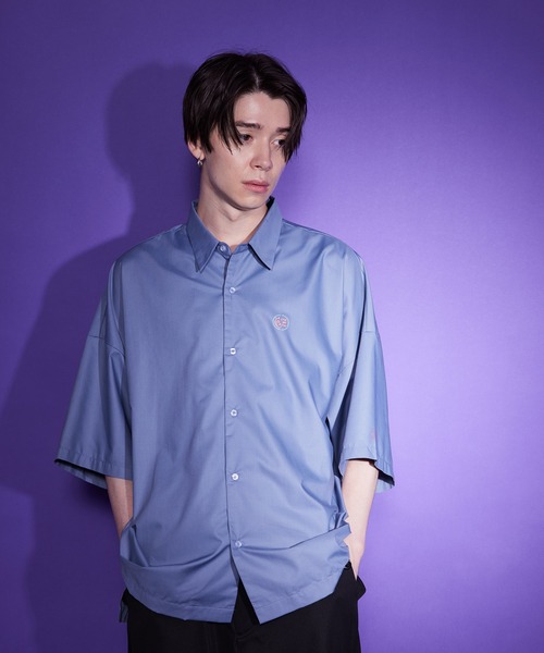 JUNRED（ジュンレッド）の「はらわたちゅん子オープンカラーシャツ（シャツ/ブラウス・メンズ・ブルー系その他4/ブラック・L/S/M）」の22枚目の写真