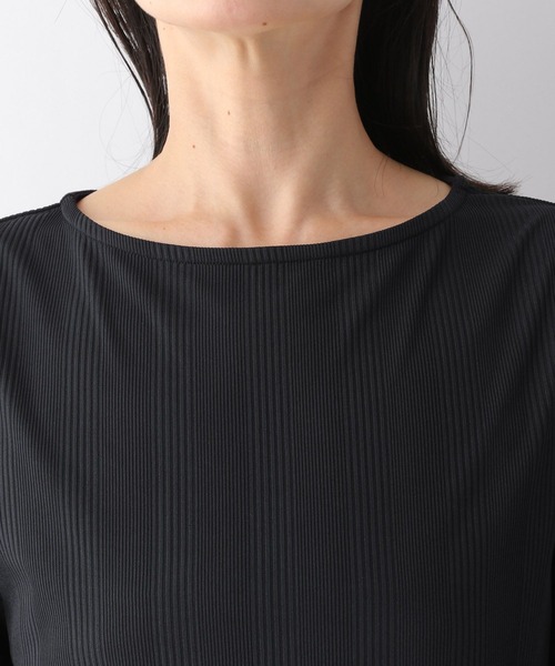 LEPSIM(レプシィム)の「ボートネックリブカットソー6分袖 294647(Tシャツ/カットソー・レディース・ブラック/ブラウン/オフホワイト・MEDIUM/LARGE)」の14枚目の写真