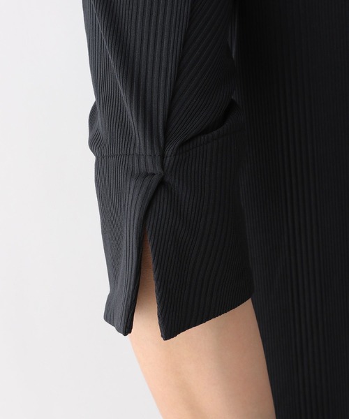 LEPSIM(レプシィム)の「ボートネックリブカットソー6分袖 294647(Tシャツ/カットソー・レディース・ブラック/ブラウン/オフホワイト・MEDIUM/LARGE)」の7枚目の写真