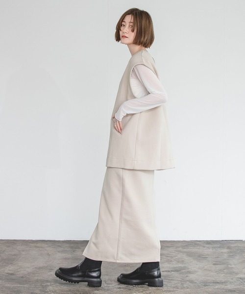 A part by(アパートバイ)の「サイドゴアブーツ 297226(ブーツ・レディース・ブラック/アイボリー/グレー系その他5・MEDIUM/LARGE)」の13枚目の写真