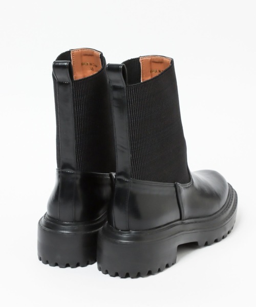 A part by(アパートバイ)の「サイドゴアブーツ 297226(ブーツ・レディース・ブラック/アイボリー/グレー系その他5・MEDIUM/LARGE)」の11枚目の写真