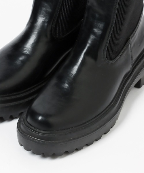 A part by(アパートバイ)の「サイドゴアブーツ 297226(ブーツ・レディース・ブラック/アイボリー/グレー系その他5・MEDIUM/LARGE)」の14枚目の写真