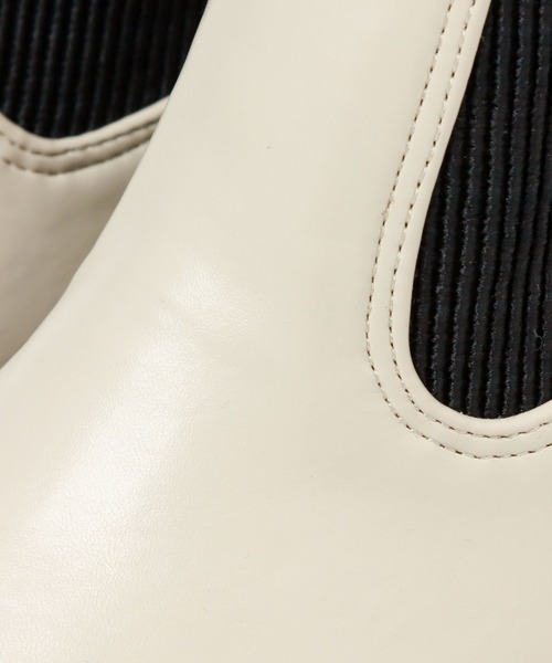 A part by(アパートバイ)の「サイドゴアブーツ 297226(ブーツ・レディース・ブラック/アイボリー/グレー系その他5・MEDIUM/LARGE)」の20枚目の写真