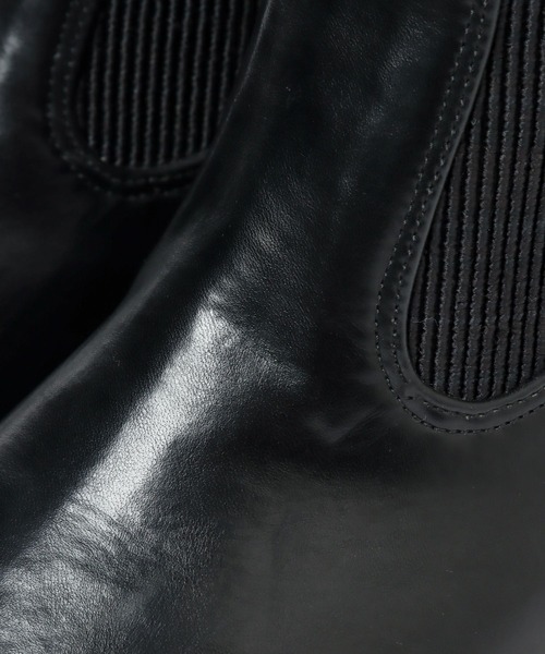 A part by(アパートバイ)の「サイドゴアブーツ 297226(ブーツ・レディース・ブラック/アイボリー/グレー系その他5・MEDIUM/LARGE)」の18枚目の写真